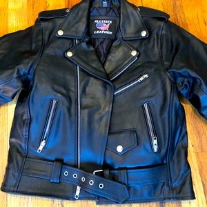 Allstate Leather - leather jacket 3XL kids size.